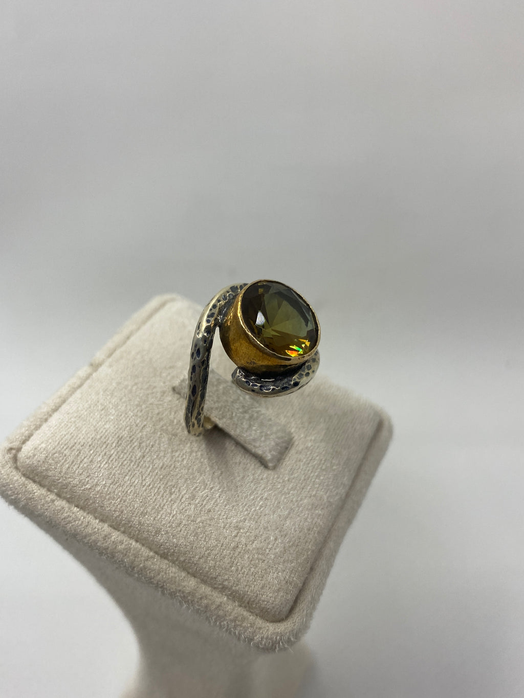 925 Sterling Silver Zultanite Stone Ring – Branch Shaped Handcrafted Design 